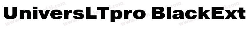 UniversLTpro BlackExt字体转换